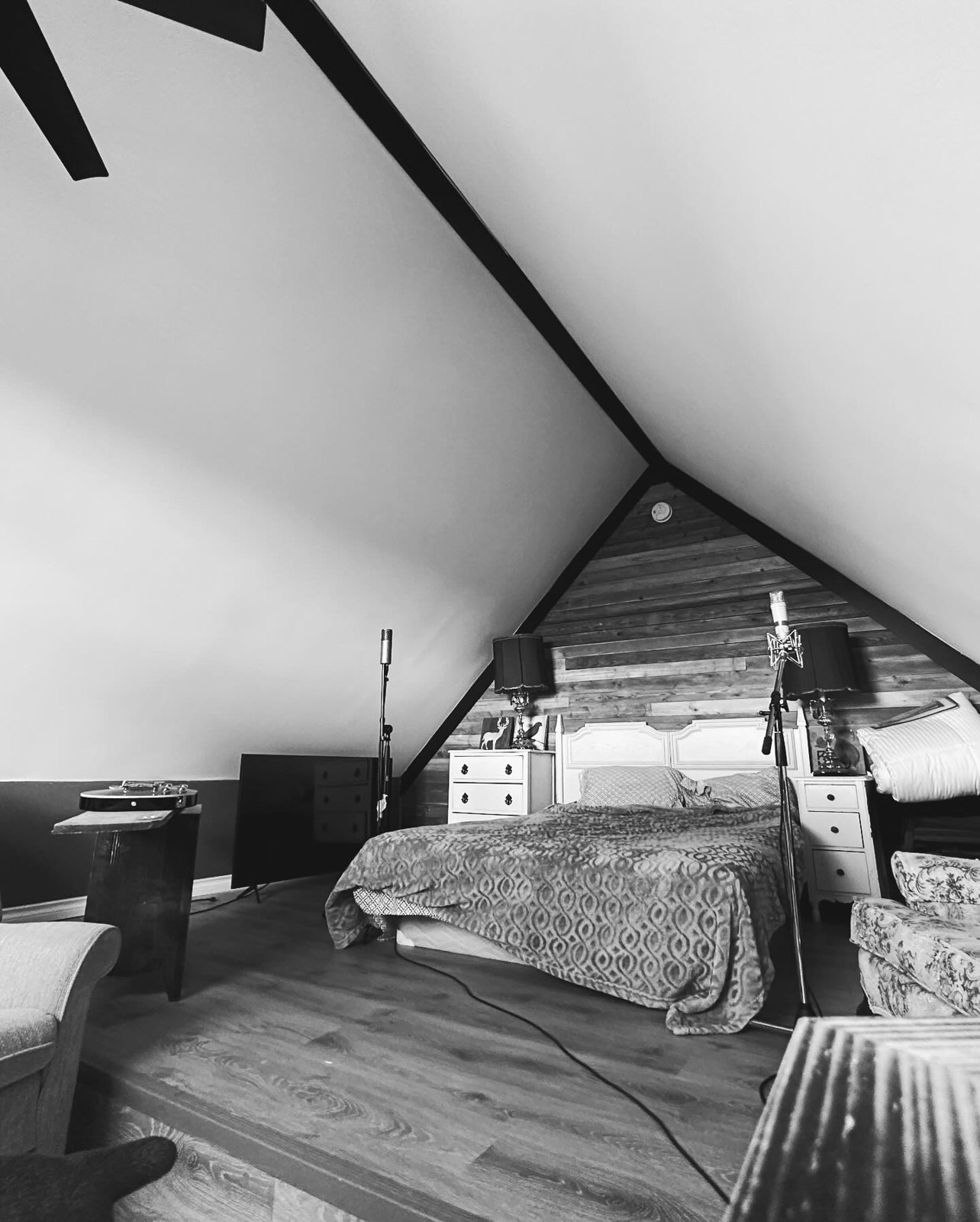 Loft space above the studio